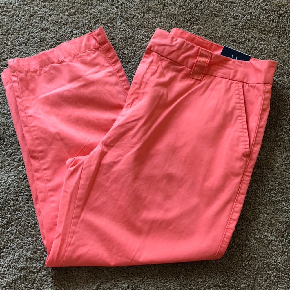Basic Editions Capri Pants Women's Size 10 Salmon‎ Orange NWT